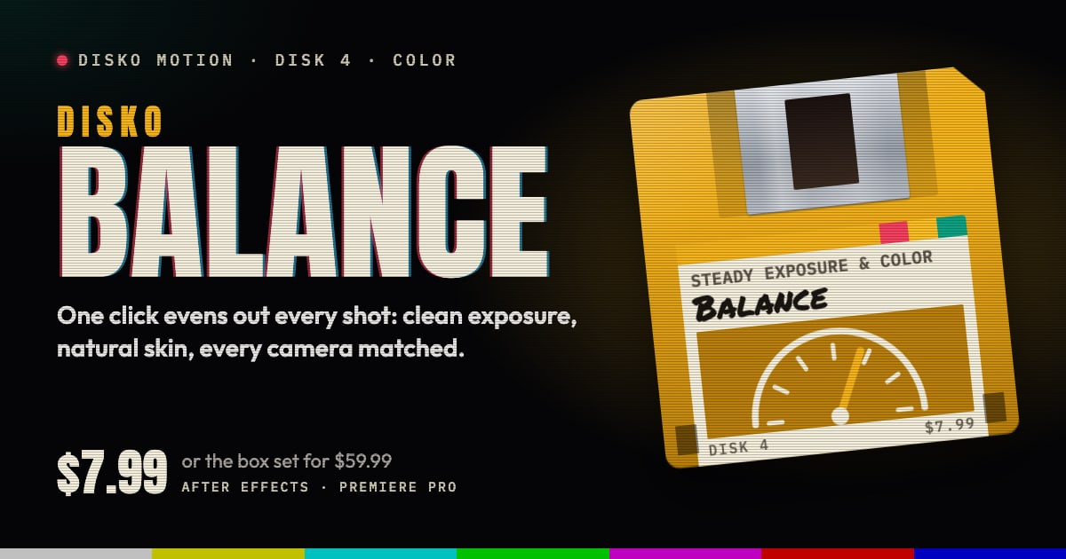 DISKO Balance, one of the DISKO Motion disks: $7.99, or the box set for $59.99.