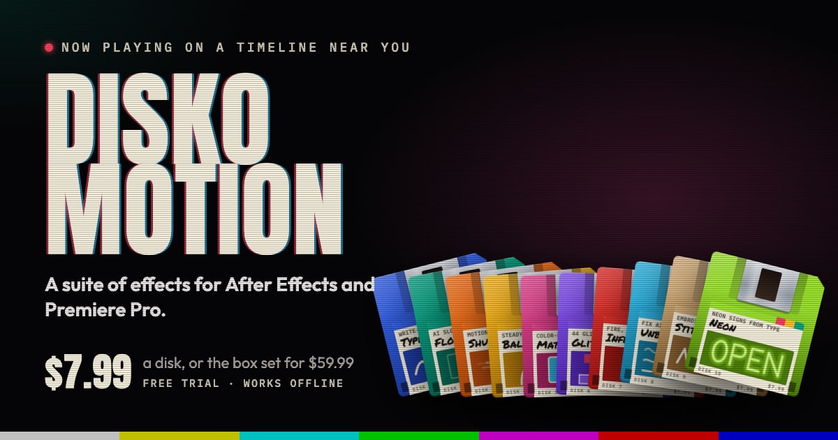 The DISKO Motion disks: $7.99 each, or the box set for $59.99.